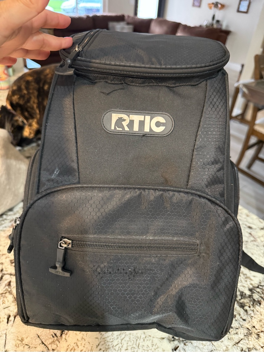 RTIC Black Insulated  Backpack Cooler